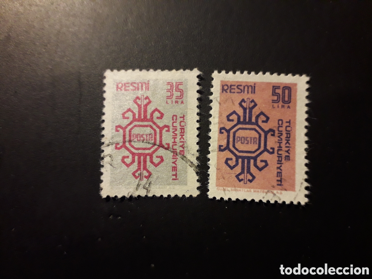 Sellos: TURQU&Iacute;A YVERT SERVICIO 157/8 SERIE COMPLETA USADA 1981 TAPICES PEDIDO M&Iacute;NIMO 3&euro;