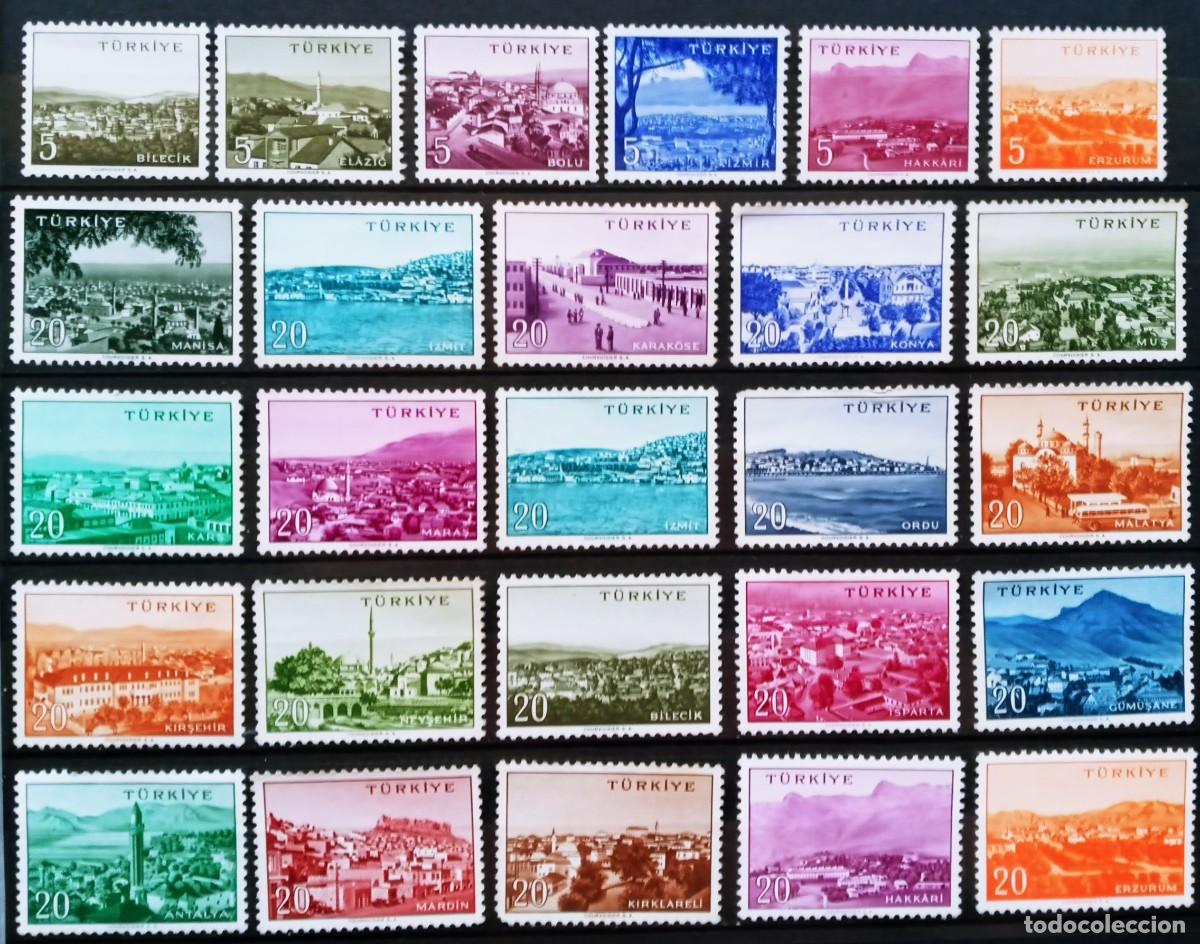 Sellos: TURQUIA - IVERT ... LOTE 26 SELLOS NUEVOS ** PAISAJES TURISMO