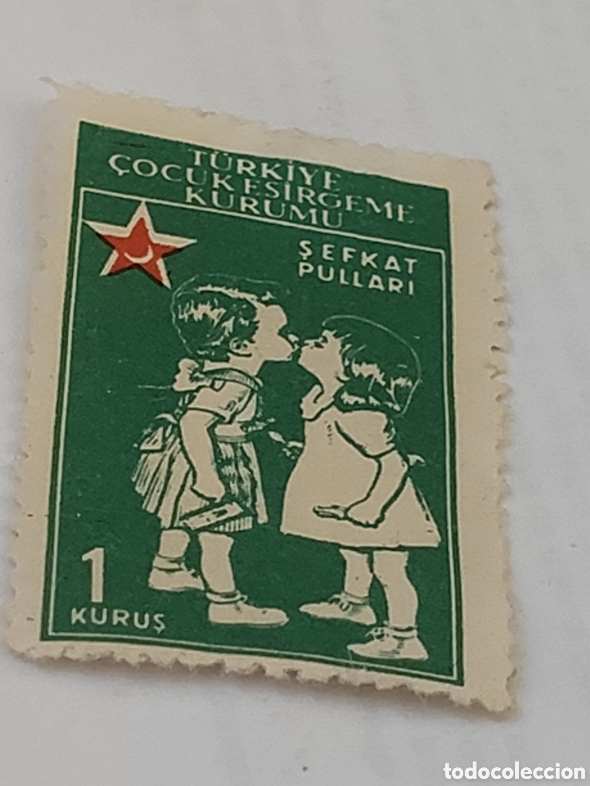 Sellos: Sello de Turqu&iacute;a bienestar infantil 1955