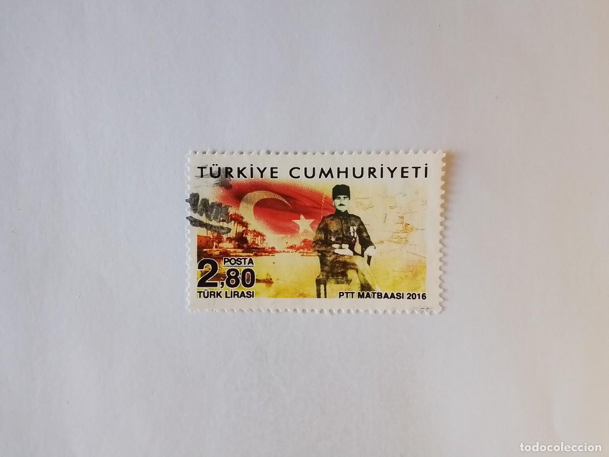 Sellos: A&Ntilde;O 2016 TURQU&Iacute;A SELLO USADO