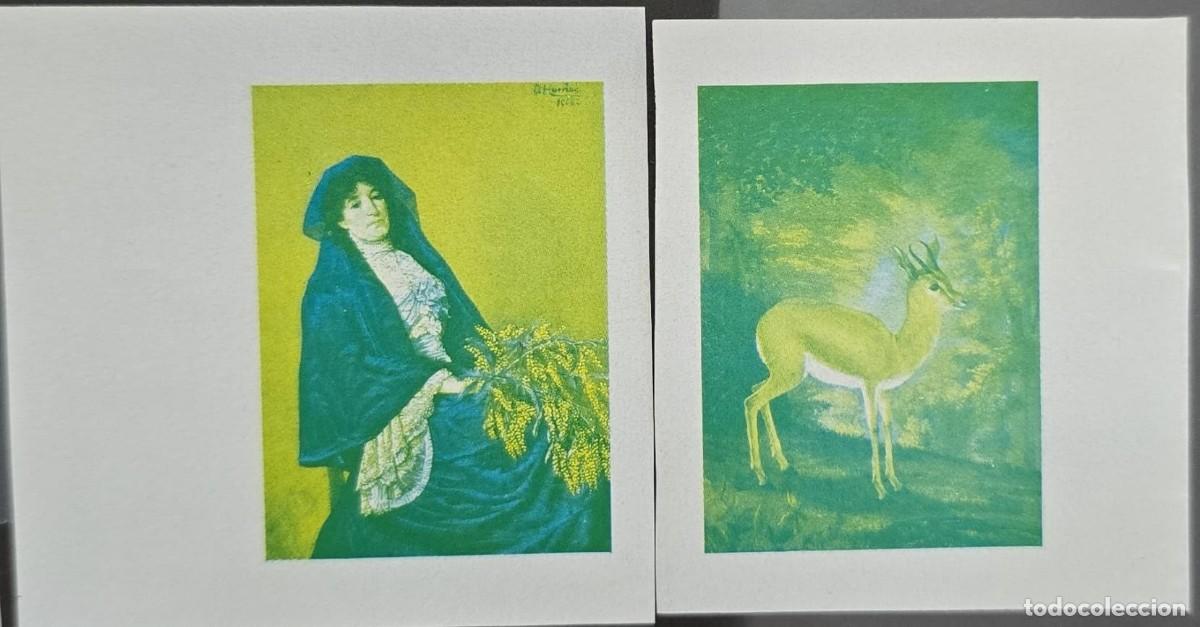 Sellos: MI) 1970 TURKEY, PROOFS, IMPERFORATE GREEN-COLOR PRINTING PHASE PROOF, PAINTINGS (WOMAN WITH MIMOSAS
