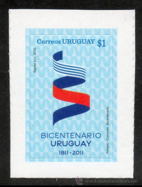 Sellos: 63 URUGUAY 2011 Sello del  Bicentenario - Foto 1