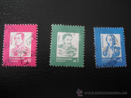 Sellos: 3 sellos de Uruguay - Foto 1