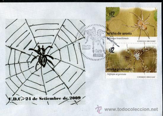 Sellos: 145-URUGUAY- 2011-FDC -Series Ara&ntilde;as - Foto 1