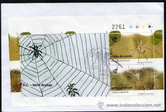 Sellos: 146-URUGUAY- 2011-FDC -Series Ara&ntilde;as - Foto 1