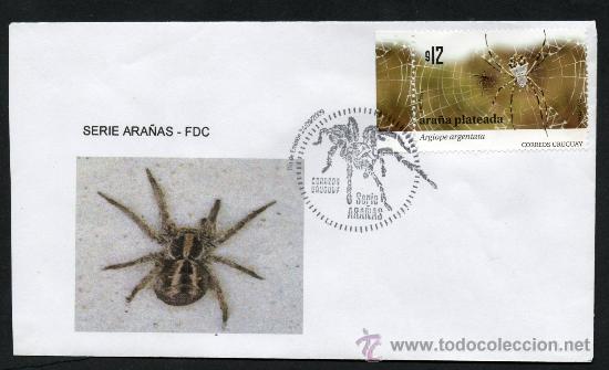 Sellos: 147-URUGUAY- 2011-FDC -Series Ara&ntilde;as - Foto 1