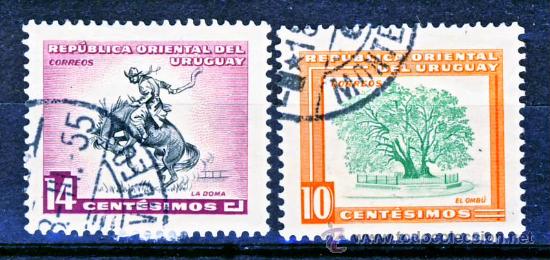 Sellos: URUGUAY.- EL OMB&Uacute; Y LA DOMA.- - Foto 1