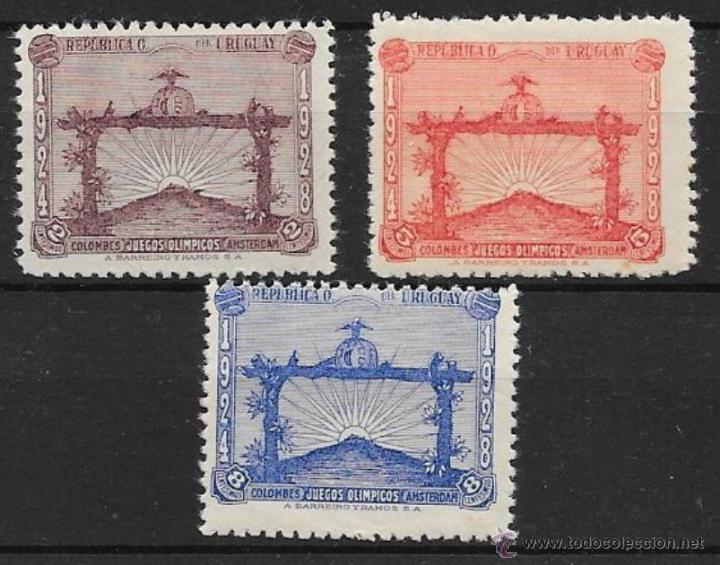 Sellos: URUGUAY. YVERT N&ordm; 371/73** - Foto 1