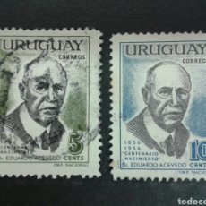 Francobolli: SELLOS DE URUGUAY. YVERT 648/9. SERIE COMPLETA USADA.