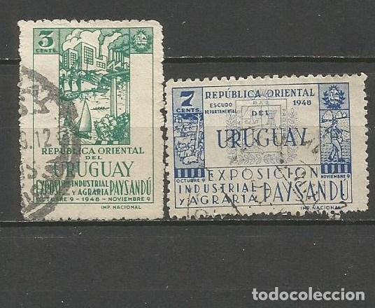 Sellos: URUGUAY YVERT NUM. 593/594 SERIE COMPLETA USADA - Foto 1
