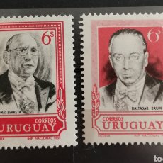 Sellos: URUGUAY, PERSONAJES 1969 MNH (FOTOGRAFÍA REAL). Lote 211490531