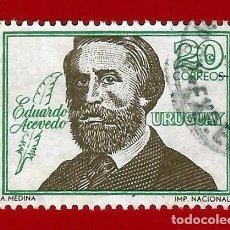 Sellos: URUGUAY. 1967. EDUARDO ACEVEDO. Lote 212141552