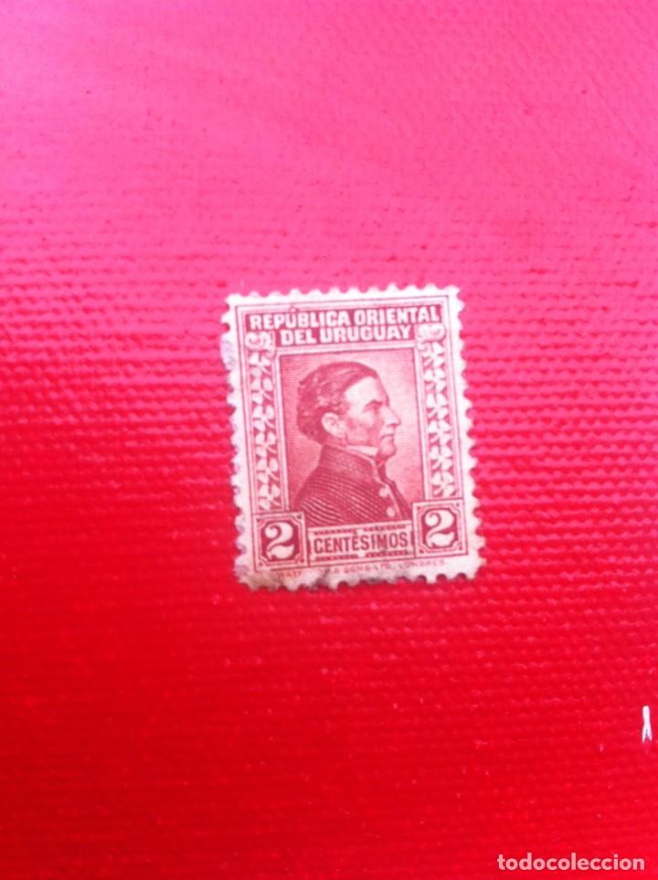 Sellos: SELLO USADO. URUGUAY. 2 CENT&Eacute;SIMOS. - Foto 1