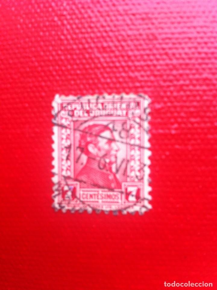 Sellos: SELLO USADO. URUGUAY. 7 CENT&Eacute;SIMOS - Foto 1