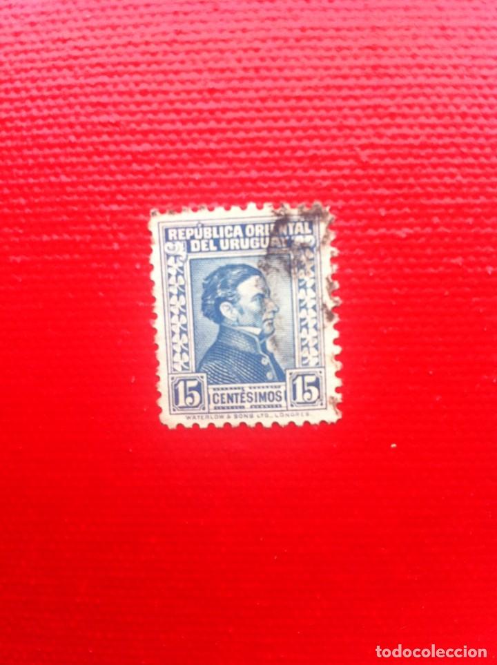 Sellos: SELLO USADO. URUGUAY. 15 CENT&Eacute;SIMOS - Foto 1