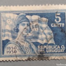 Sellos: SELLO URUGUAY 1930 5 CENT