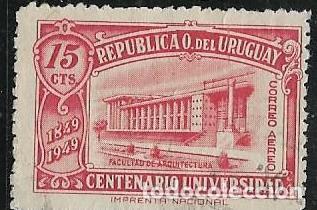 Sellos: URUGUAY A&Eacute;REO YVERT 143 - Foto 1