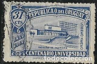 Sellos: URUGUAY A&Eacute;REO YVERT 145 - Foto 1