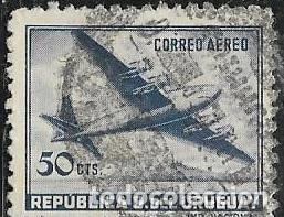Sellos: URUGUAY A&Eacute;REO YVERT 160 - Foto 1