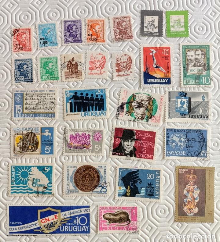 Sellos: Lote 28 sellos Uruguay - Foto 1