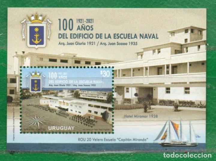 Sellos: 1773 URUGUAY 2021-100a. Del Edificio de la Escuela Naval TT:Barcos,Edificios,Escudos CUIDATE !!!!! - Foto 1