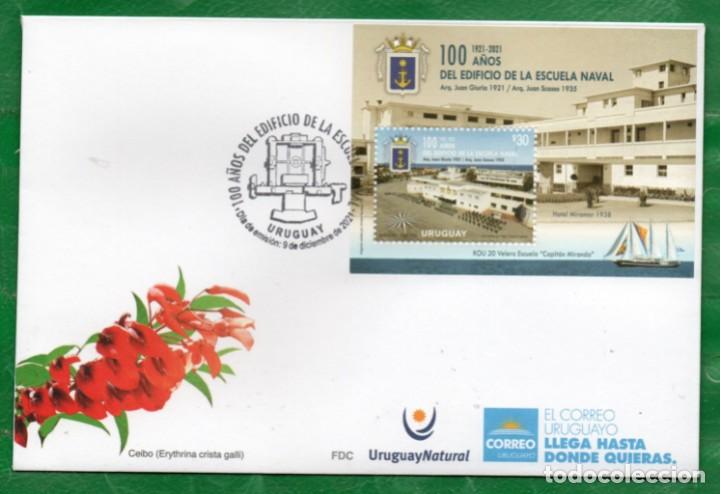 Sellos: 1773a URUGUAY 2021-100a. Del Edificio de la Escuela Naval TT:Barcos,Edificios,Escudos CUIDATE !!!!! - Foto 1