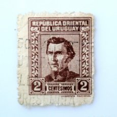 Sellos: SELLO POSTAL URUGUAY 1950 2 CTS MILITAR GENERAL JOSÉ ARTIGAS GUERRA DE INDEPENDENCIA , DIFICIL. Lote 313242248