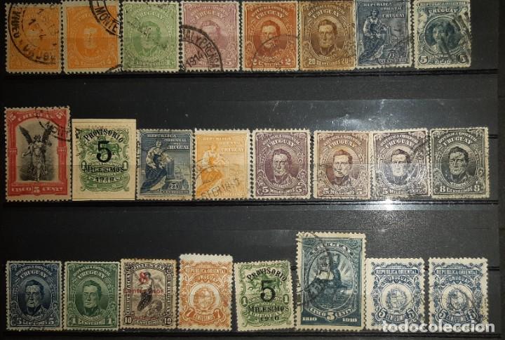 Sellos: LOTE DE SELLOS URUGUAY 1900. - Foto 3