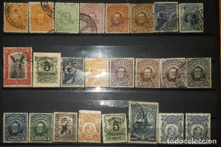 Sellos: LOTE DE SELLOS URUGUAY 1900. - Foto 4