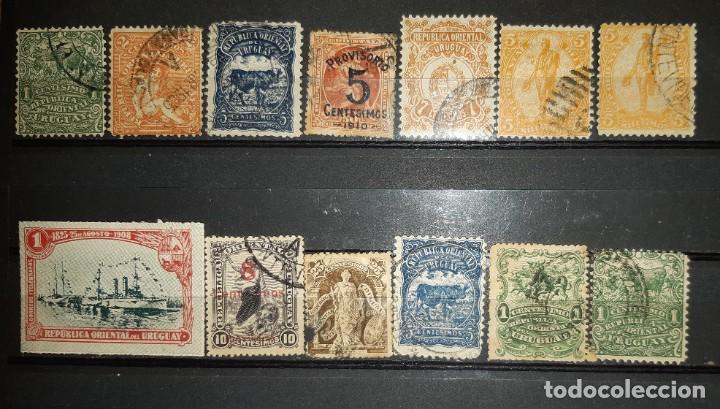 Sellos: LOTE DE SELLOS URUGUAY 1900. - Foto 6