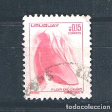 Sellos: URUGUAY 1976 FLOR DE CEIBO -SELLO USADO (MICHEL 1419). Lote 320684963