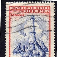 Sellos: AMÉRICA. URUGUAY. FARO DE LA ISLA DE LOBOS. 1954. USADO SIN CHARNELA. Lote 362881400