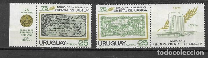 Sellos: URUGUAY N&ordm; 815 AL 816 (**) - Foto 1
