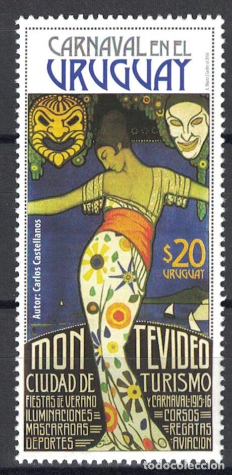 Sellos: Uruguay 2016 Carnaval 2016 Baile MNH - Foto 1