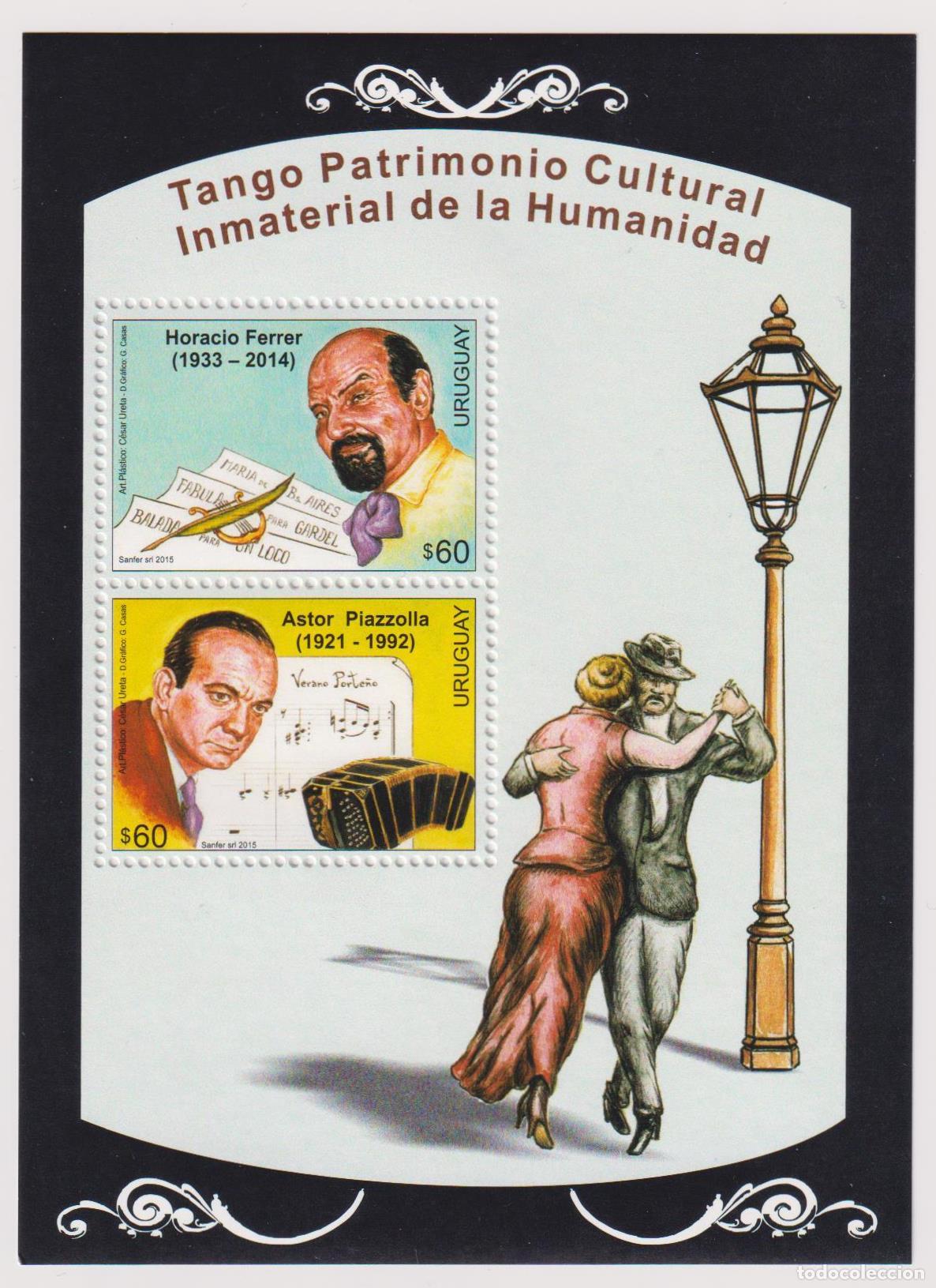 Sellos: Uruguay 2015 Tango Compositores MNH - Foto 1