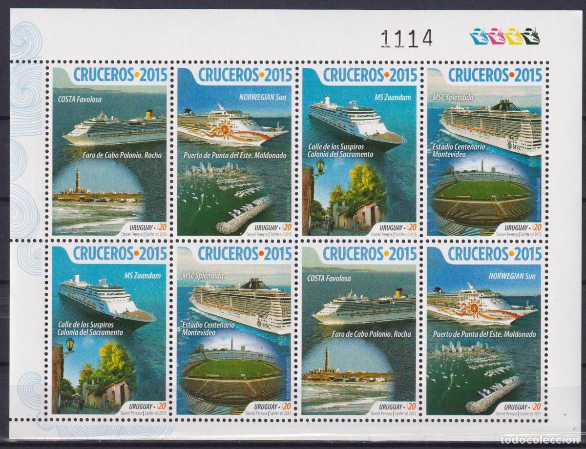 Sellos: Uruguay 2015 Buques MNH - Foto 1
