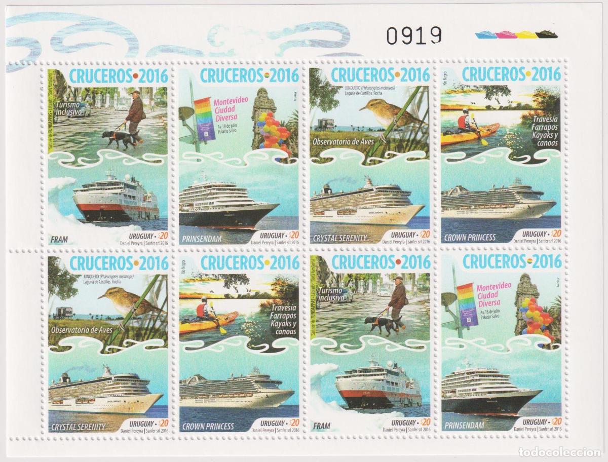 Sellos: Uruguay 2016 Buques MNH - Foto 1
