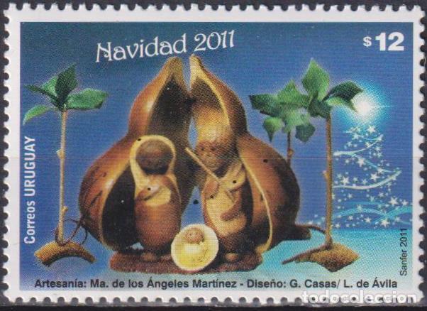 Sellos: Uruguay 2011 Navidad MNH - Foto 1
