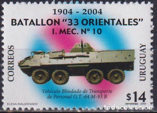 Sellos: Uruguay 2004 Tanques MNH - Foto 1