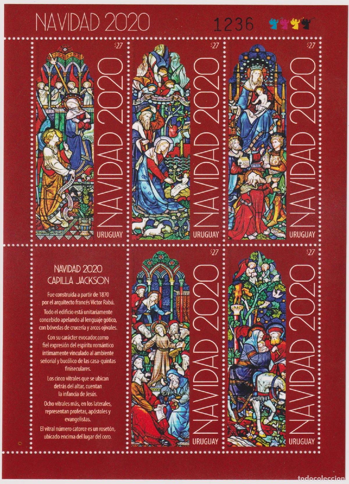 Sellos: Uruguay 2020 Navidad Navidad MNH - Foto 1