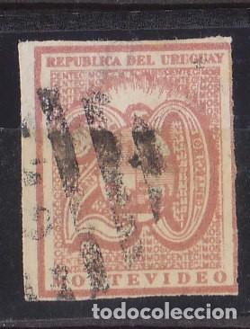 Sellos: URUGUAY - o 33 - 1866.- - Foto 1