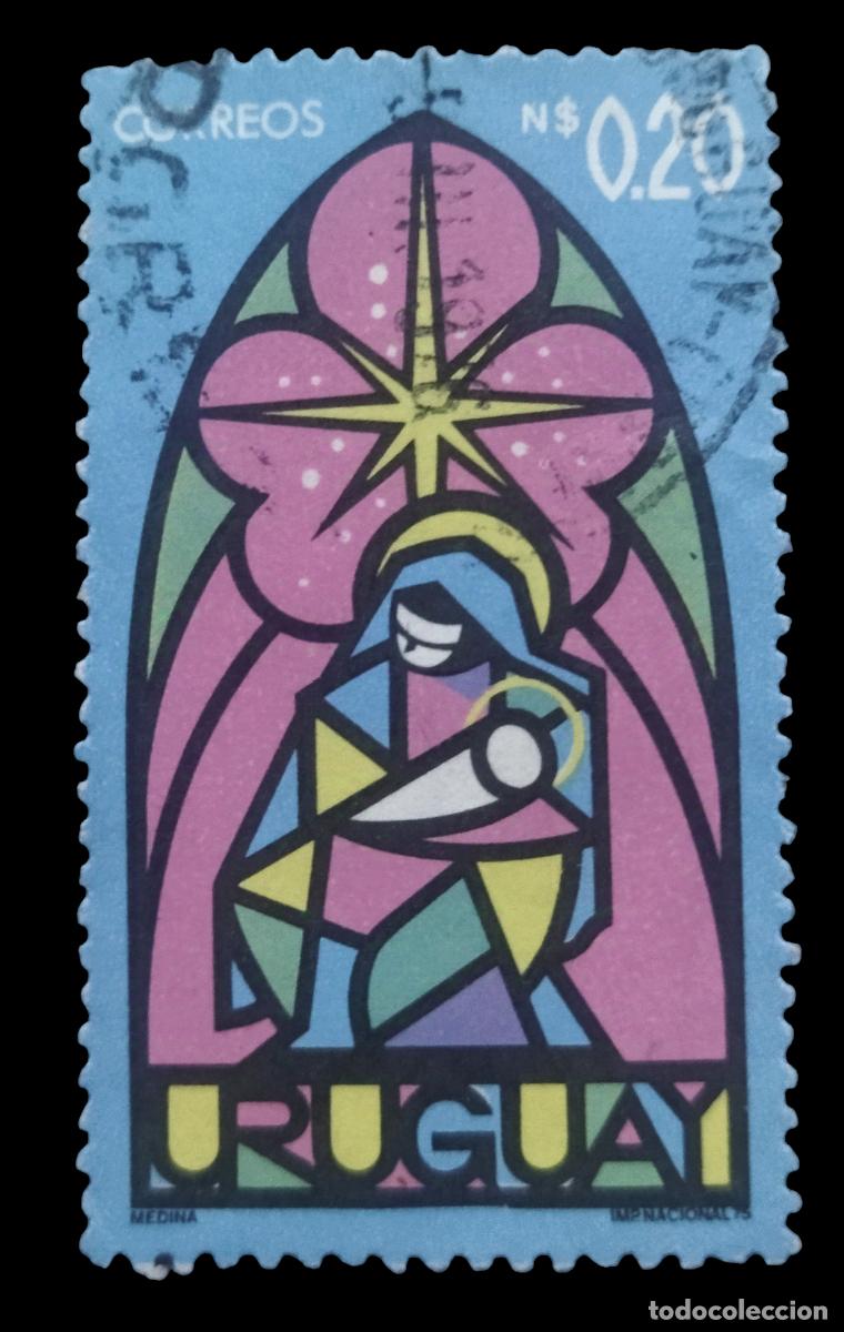 Sellos: URUGUAY 1975 Navidad. Usado. - Foto 1