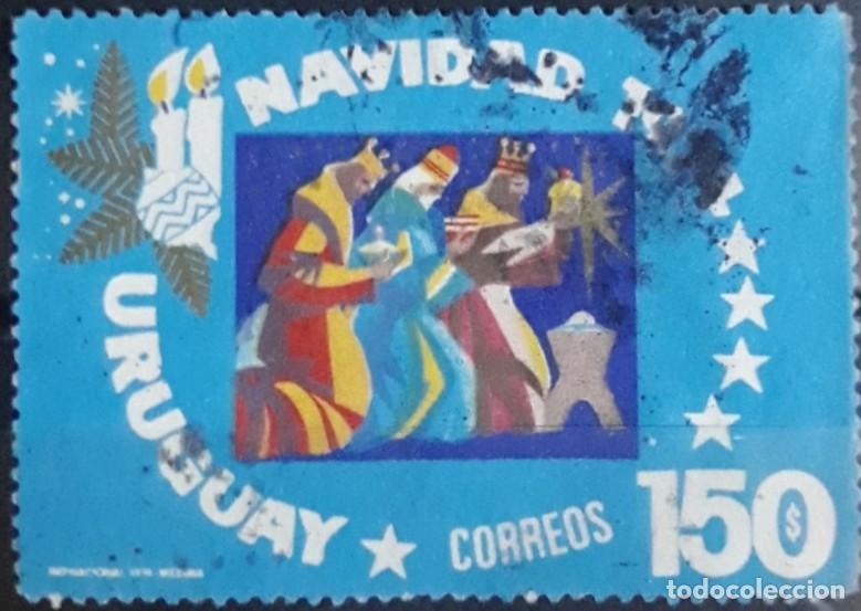 Sellos: URUGUAY 1974 Navidad. USADO. - Foto 1