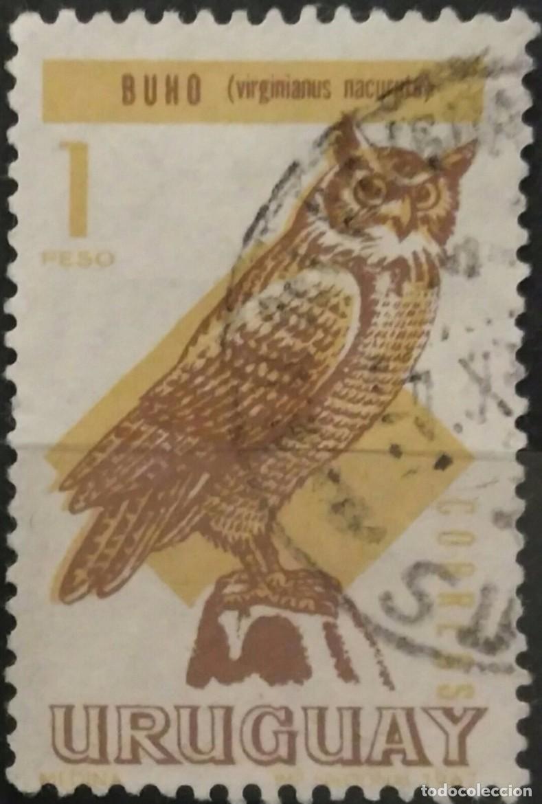 Sellos: URUGUAY 1968 P&aacute;jaros. USADO. - Foto 1