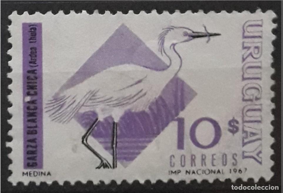 Sellos: URUGUAY 1968 P&aacute;jaros. USADO. - Foto 1