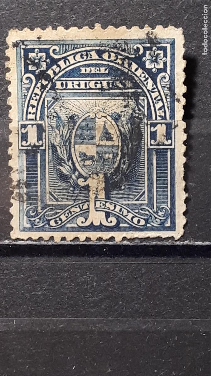 Sellos: URUGUAY. A&Ntilde;O 1894. &deg;. YVERT 92 - Foto 1