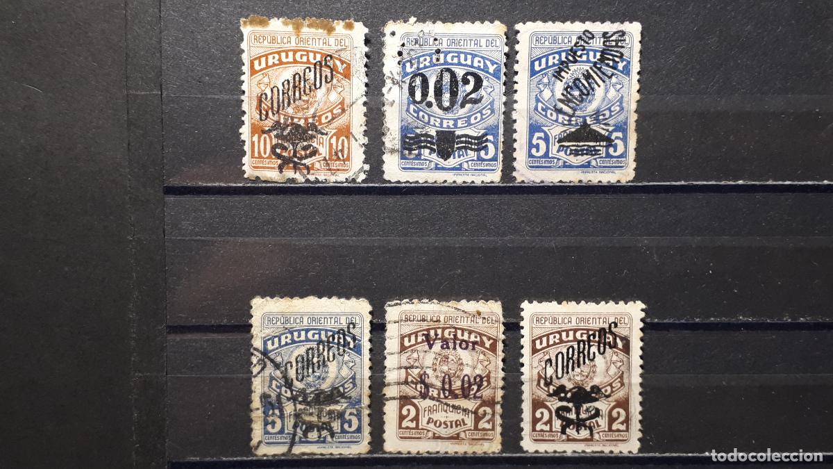 Sellos: URUGUAY. &deg;. Sobrecargas a catalogar - Foto 1