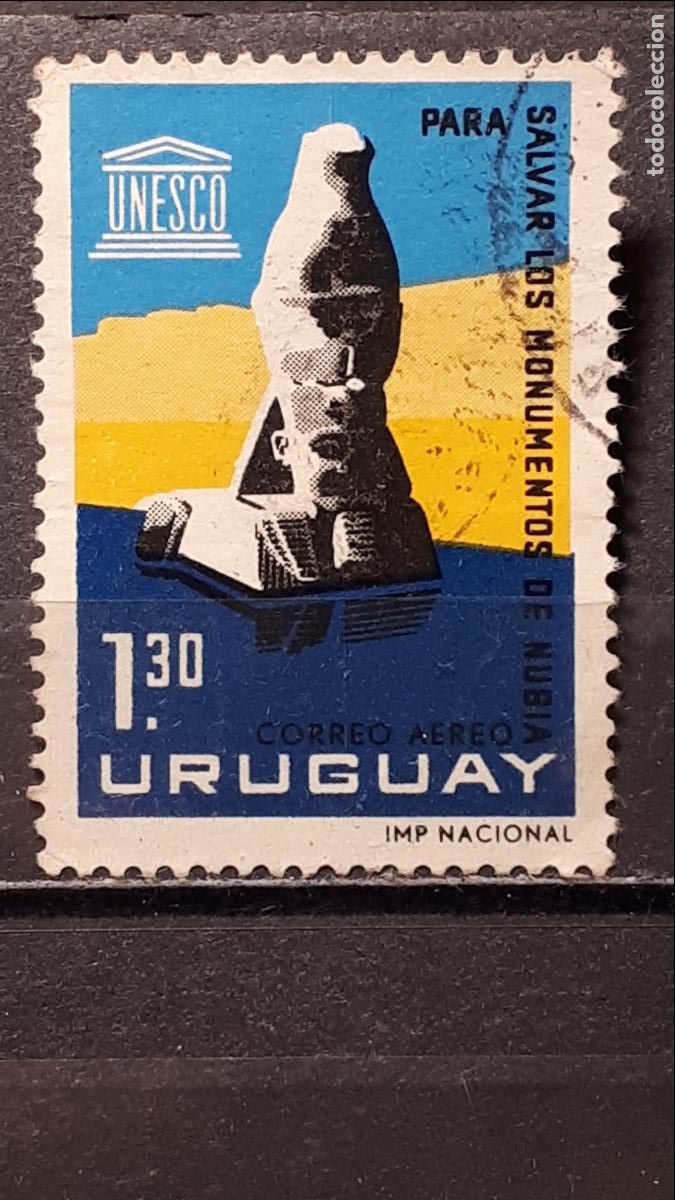 Sellos: URUGUAY. A&Ntilde;O 1964. &deg;. YVERT A&eacute;reo 252 - Foto 1