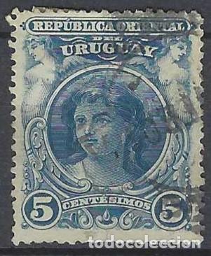 Sellos: URUGUAY 1900 - ALEGOR&Iacute;A - USADO - Foto 1