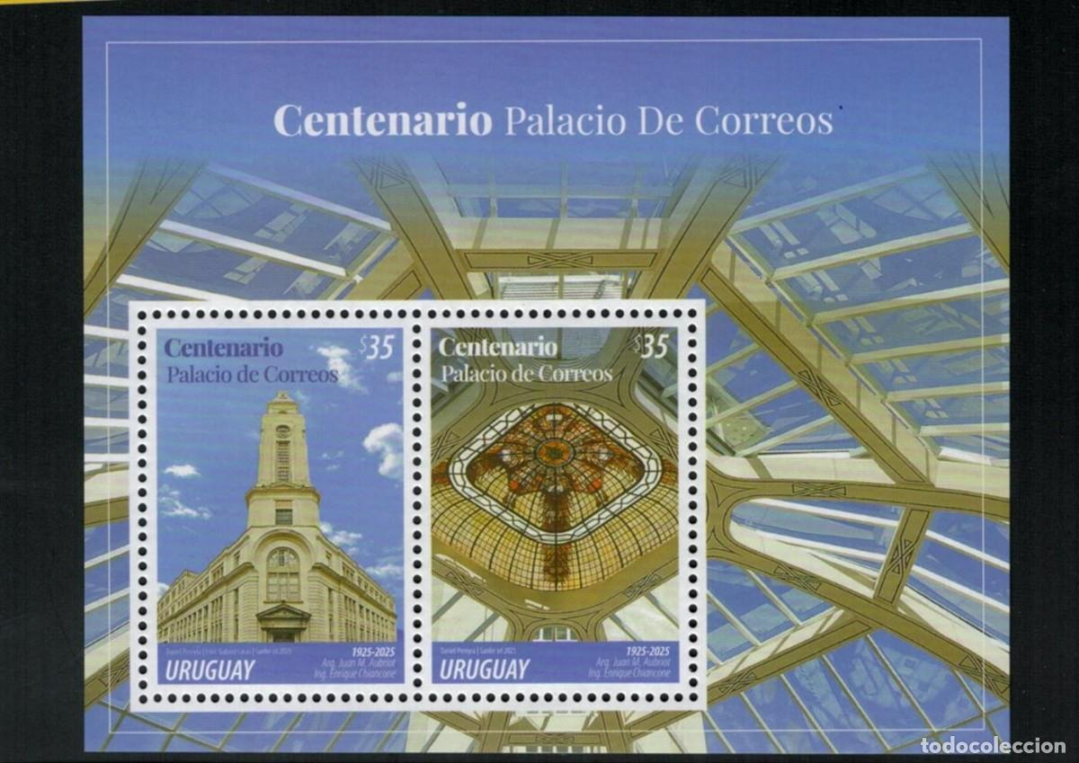 Sellos: 1870 URUGUAY 2025 100a. Del Palacio de Correos-TT: Edificios,Aniversarios - Foto 1